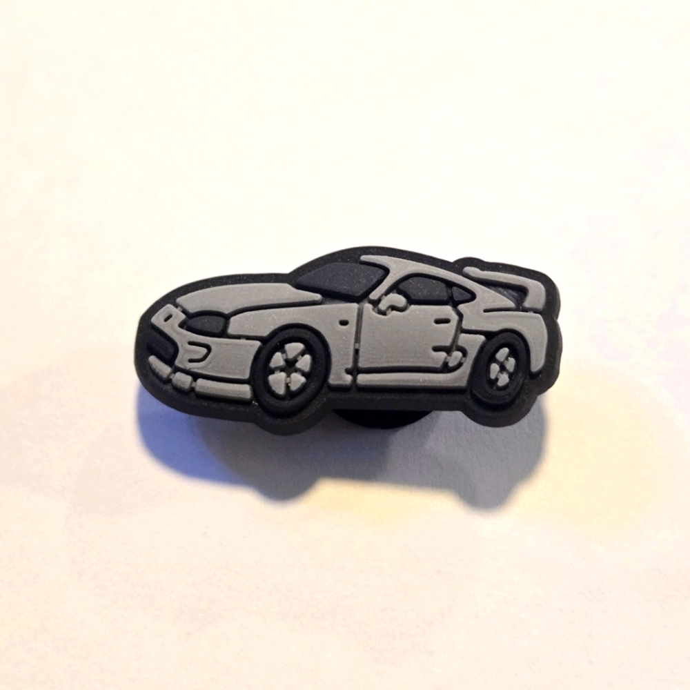 3/$10 Silver Nissan Z Sports Coupe Croc Charm